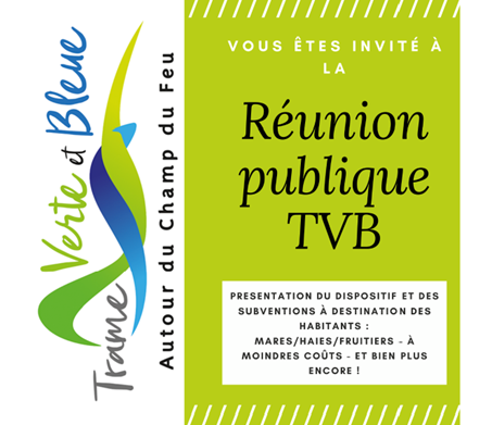 Réunions publiques Trame Verte et Bleue